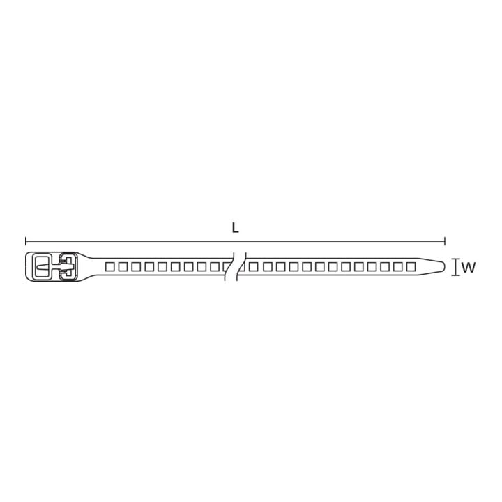 HellermannTyton Kabelbinder 11,0x340 schwarz SRT34011-TPU-BK