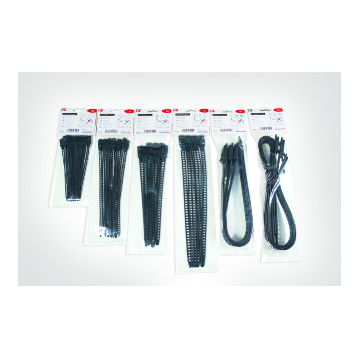 HellermannTyton Kabelbinder 7,0x180 schwarz SRT1807-TPU-BK