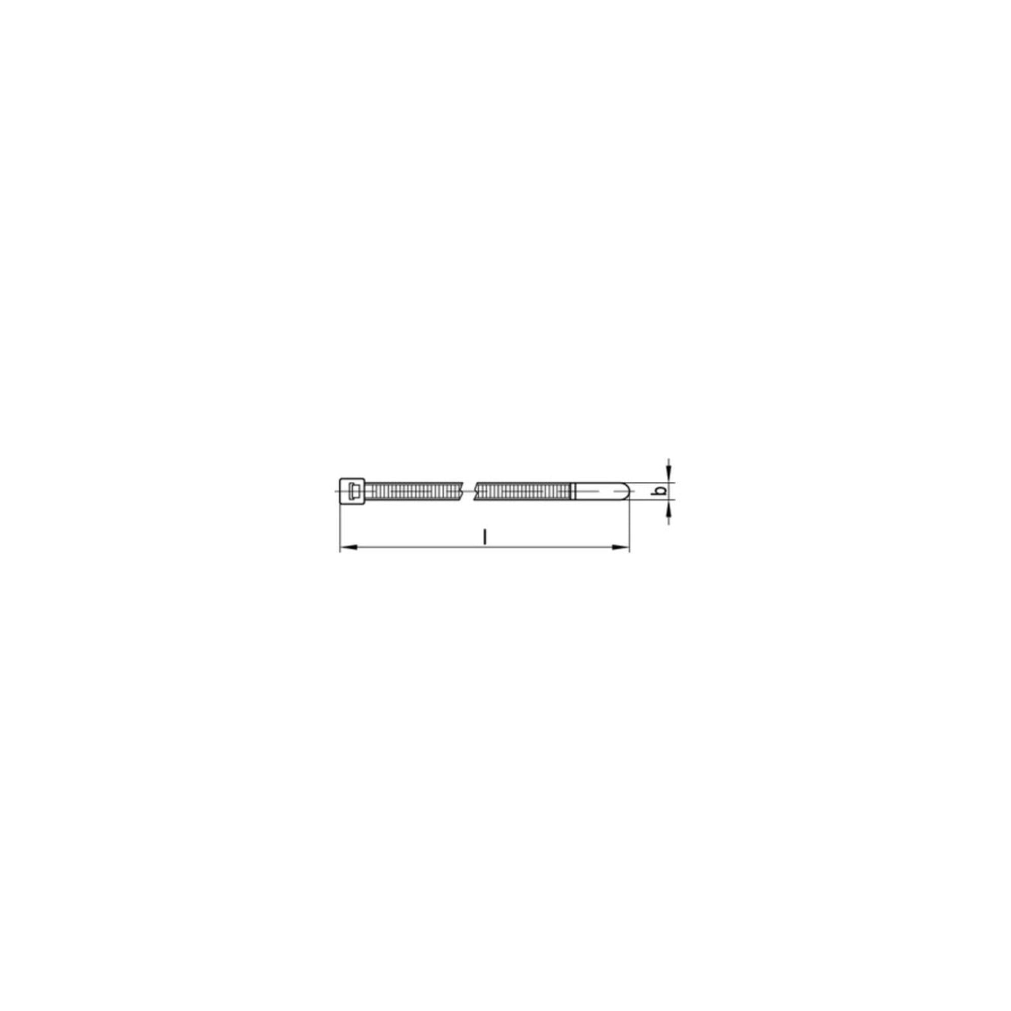 HellermannTyton Kabelbinder C1 T18R-W-BK#111-01960