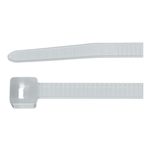 Hellermanntyton Kabelbinder-Set T-Tie, weiß, 100-teilig, Breite: 2,5 mm