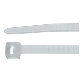 Hellermanntyton Kabelbinderset T-Tie, wit, 100-delig, breedte: 2,5 mm
