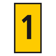 HellermannTyton Kennzeichnungsclip WIC1-1-PA-YE-T1-1