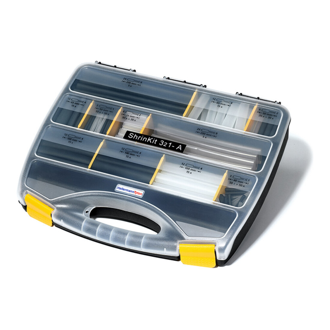 HellermannTyton Kit de gaines thermorétractables SHRINKIT 321-A 380-03003