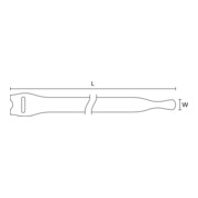 HELLERMANNTYTON Klettbinder TEXTIE-Set, 10-teilig, Typ: BL-2
