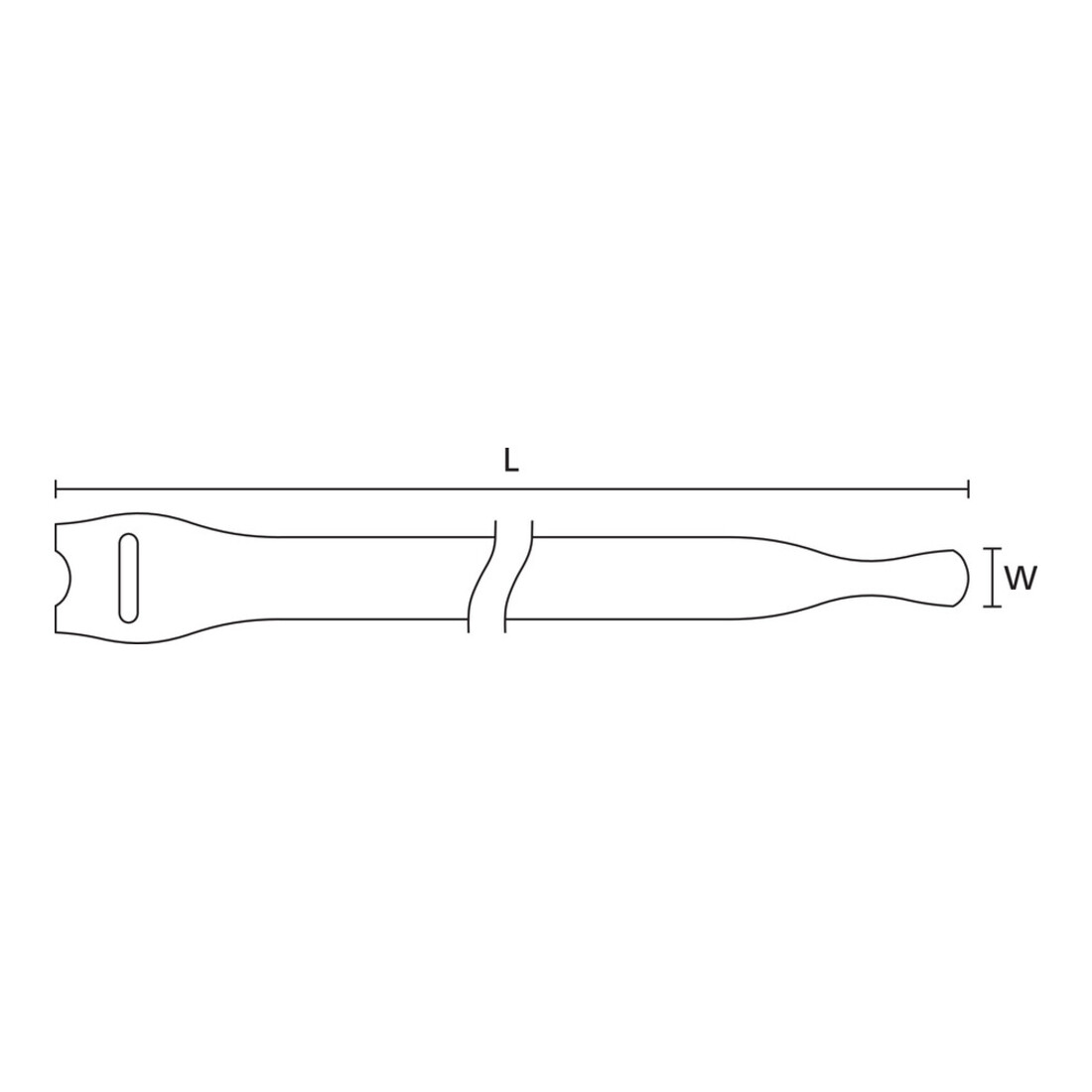 HELLERMANNTYTON Klettbinder TEXTIE-Set, 10-teilig, Typ: BL