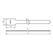 HELLERMANNTYTON Klittenbandbinder TEXTIE-set, 10-dlg., type: BL-4