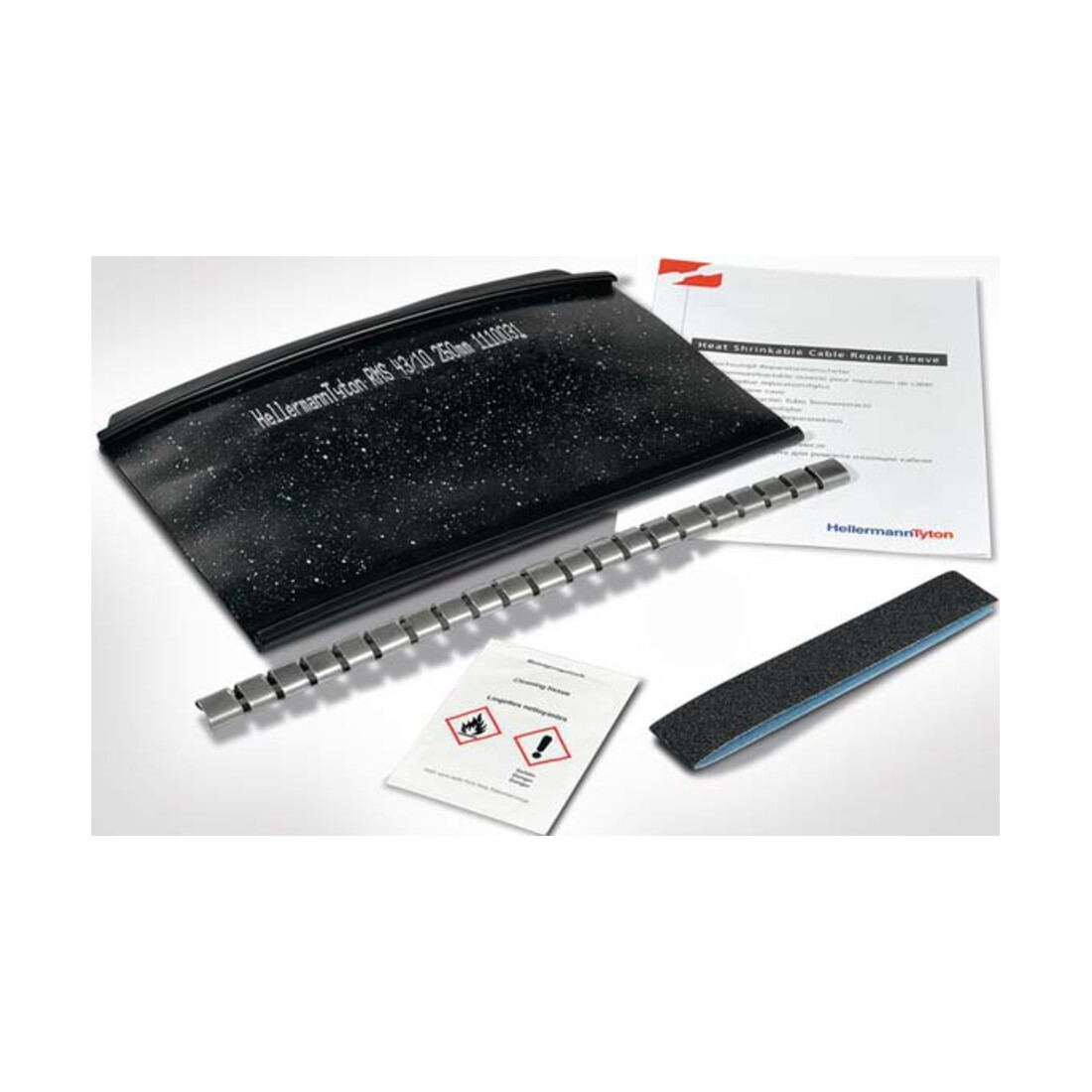 HellermannTyton Manchon de réparation noir RMS 52-15 500