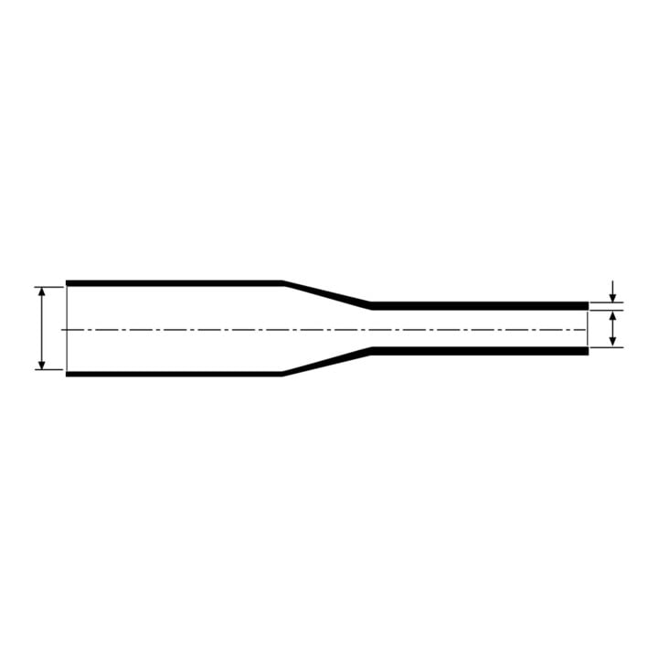 HellermannTyton Manchon thermorétractable épais, 1 m TREDUX HA47-33/8