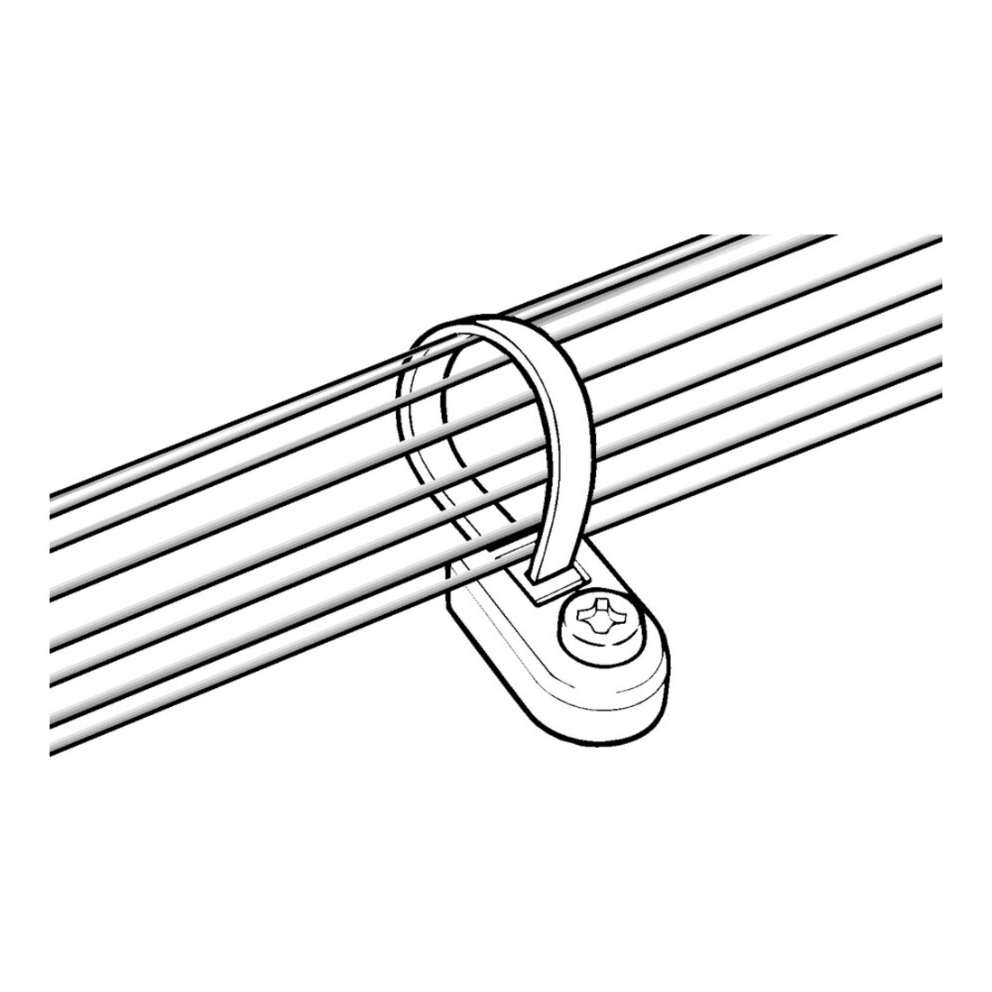HellermannTyton Œillets de fixation CL8-N66-NA