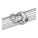 HellermannTyton Œillets de fixation CL8-N66-NA