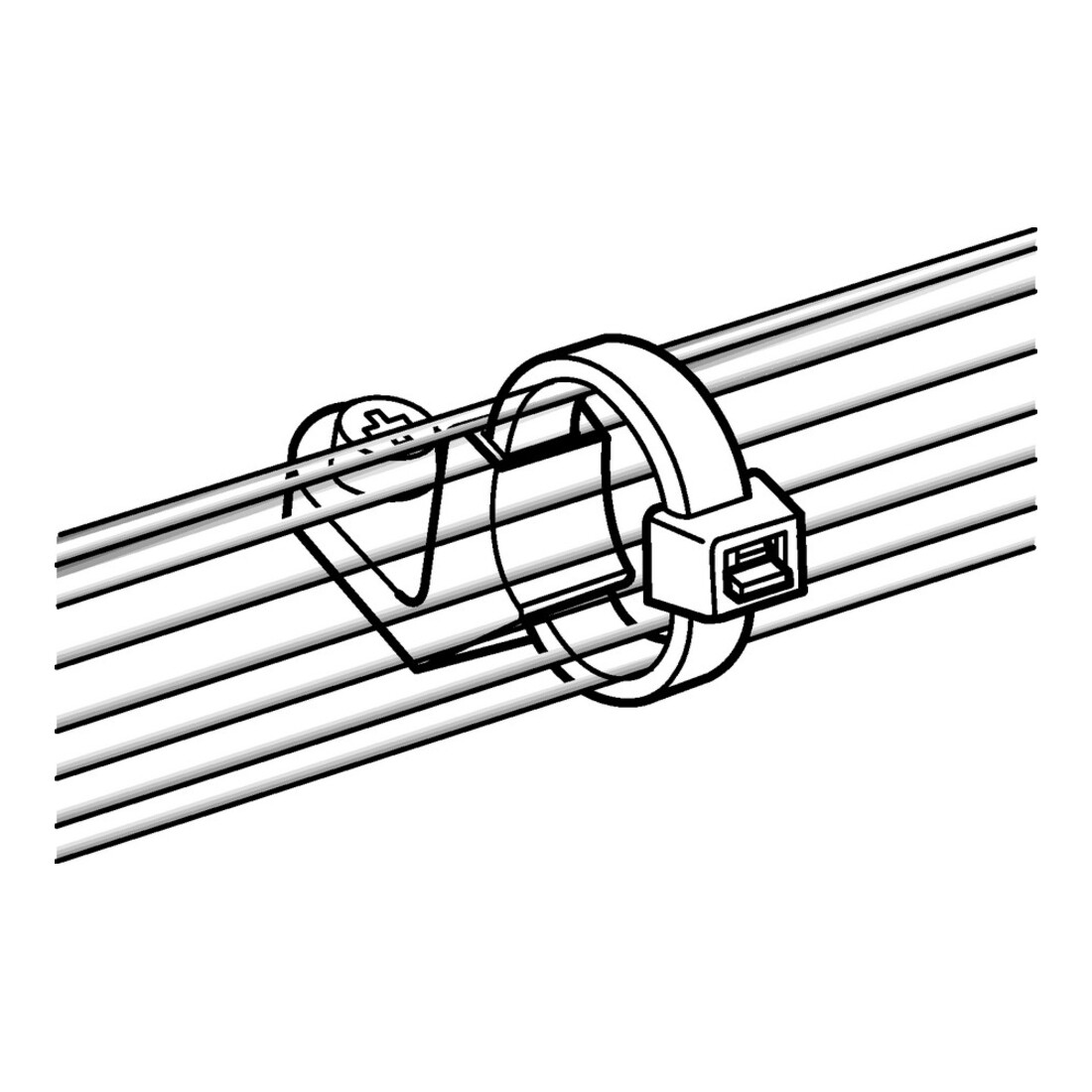 HellermannTyton Œillets de fixation CL8-N66-NA