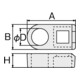 HellermannTyton Œillets de fixation CL8-N66-NA