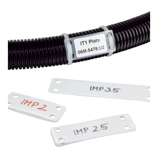 HellermannTyton Plaque de marquage IMP3,5-N66-NA-C1