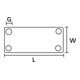 HellermannTyton Plaque de marquage IMP3,5-N66-NA-C1
