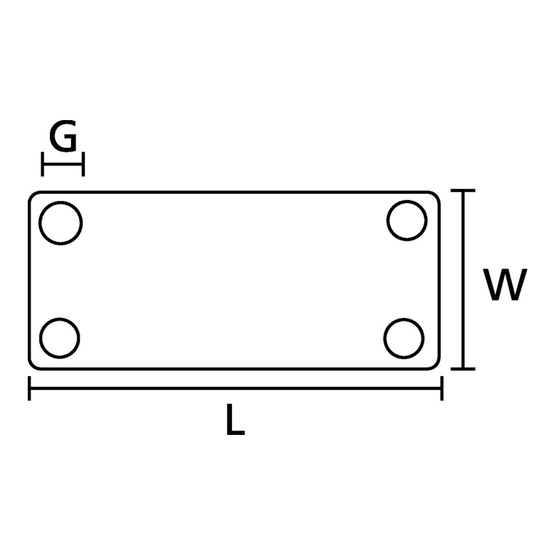 HellermannTyton Plaque de marquage IMP3,5-N66-NA-C1