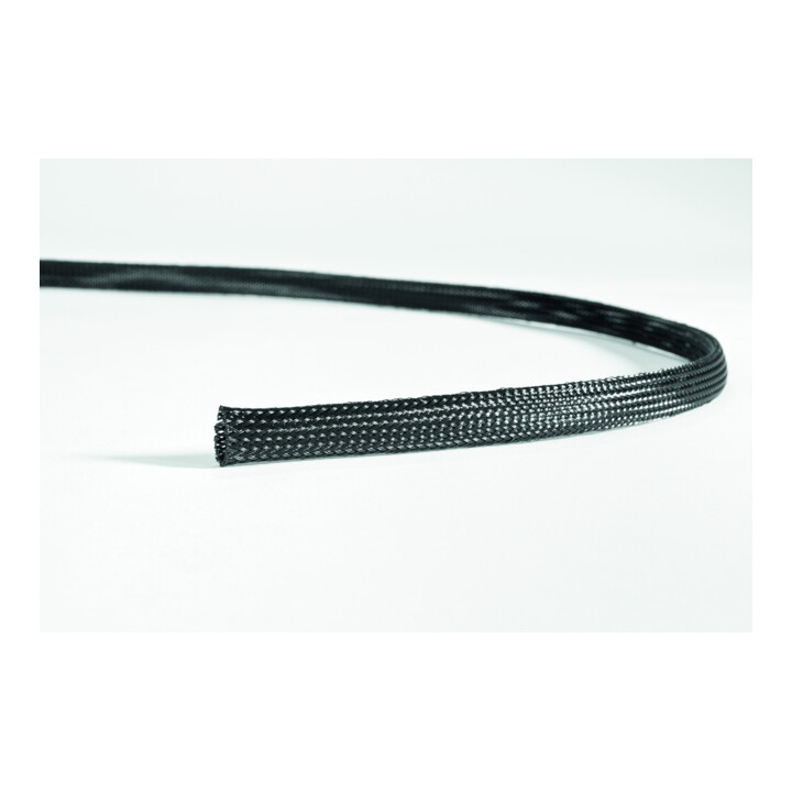 HellermannTyton Polyester Geflechtschlauch HEGP15-PET-BK-C4