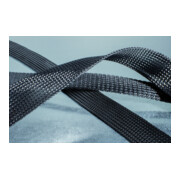 HellermannTyton Polyester-Geflechtschlauch schwarz 10m HLB25 BK-3