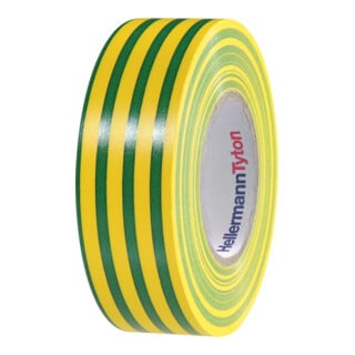 HellermannTyton Ruban isolant PVC 15-19x20 vert/jaune HTAPEFLEX1519x20GNYE