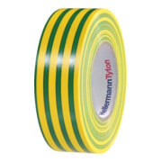 HellermannTyton Ruban isolant PVC 15-19x20 vert/jaune HTAPEFLEX1519x20GNYE-1