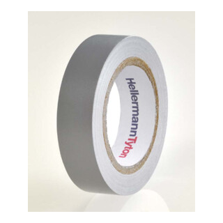 HellermannTyton Ruban isolant PVC gris Flex 15-GY15x10m