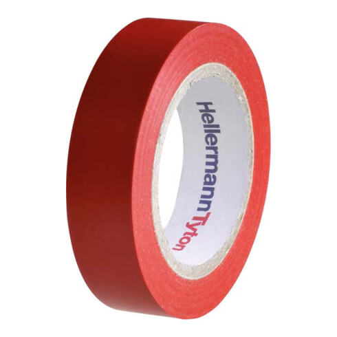 HellermannTyton Ruban isolant PVC rouge Flex 15-RD15x10m