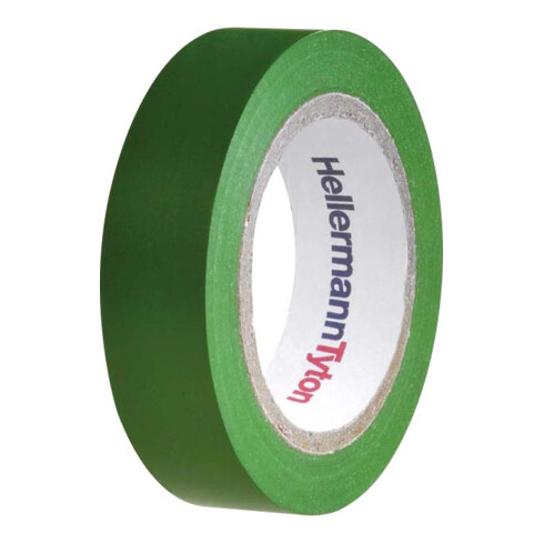 HellermannTyton Ruban isolant PVC vert Flex 15-GN15x10m
