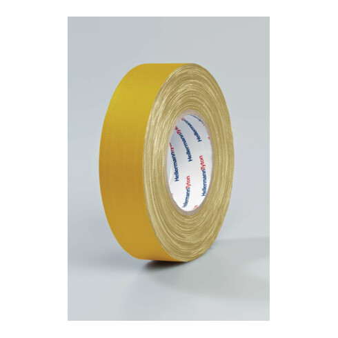 HellermannTyton Ruban textile jaune HTAPE TEX 19x50m