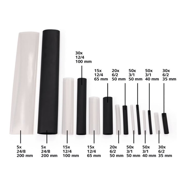 HellermannTyton Schrumpfschlauch-Set SHRINKIT 321-A 380-03003