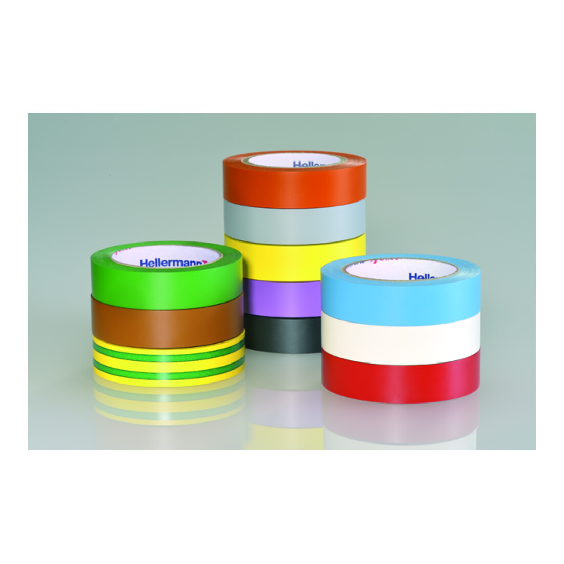 HellermannTyton Set de rubans isolants PVC 10 couleurs différentes HTAPE-FLEX 15 Mix