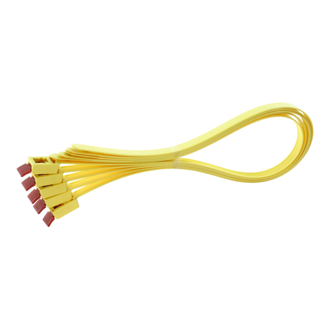 HELLERMANNTYTON Set di fascette universali per tubi SpeedyTie, gialle, 5pz., l=13mm