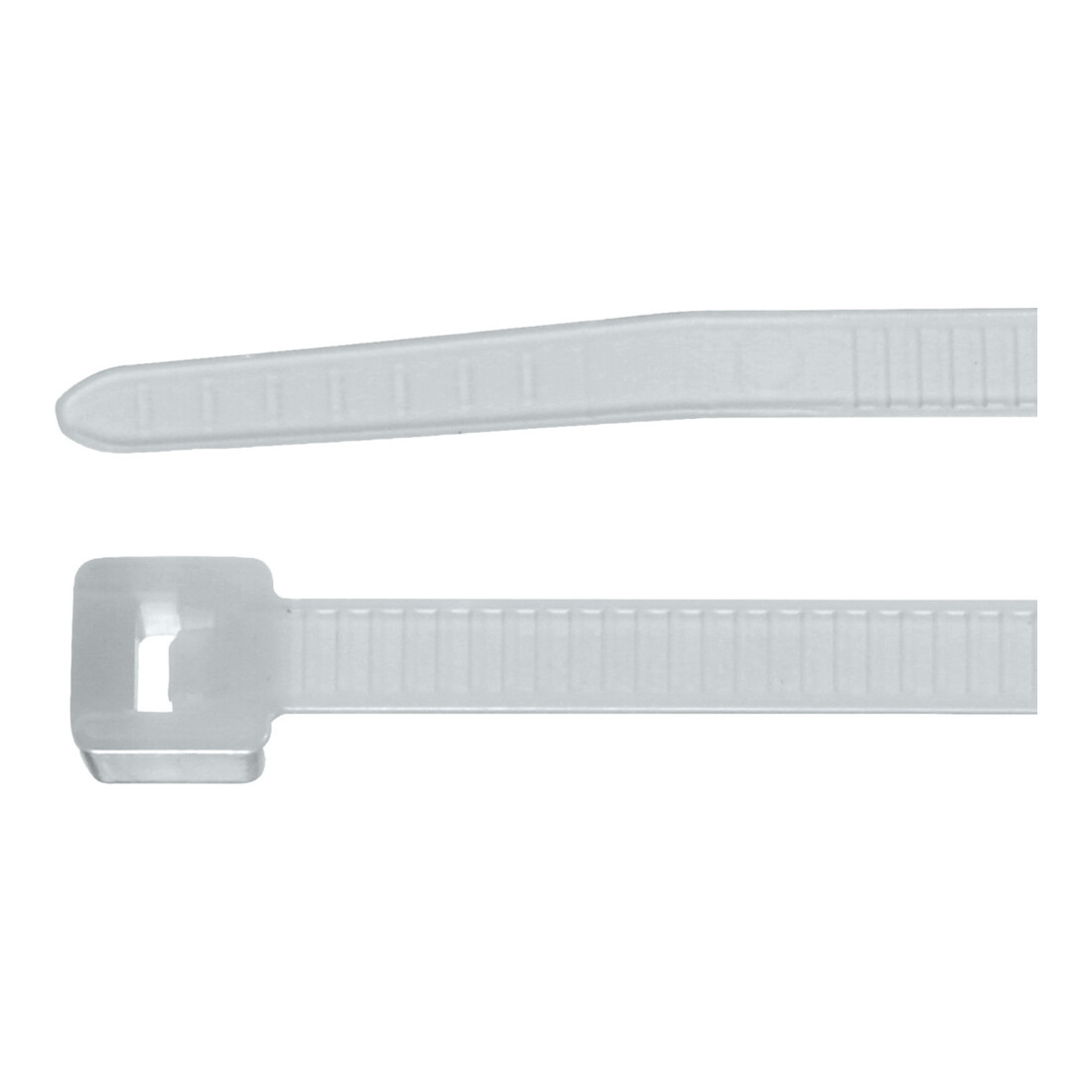 Hellermanntyton Set fascette T-Tie, bianco, 100 pezzi, larghezza: 4,6 mm