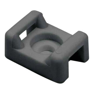 HellermannTyton Socle de fixation 21, 8x15mm CTM3 PA66 BK 100