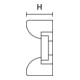 HellermannTyton Socle de fixation KR6G5-N66-NA