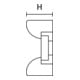 HellermannTyton Socle de fixation KR8G5-N66-NA