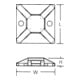 HellermannTyton Socle de fixation MB3A