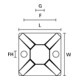 HellermannTyton Socle de fixation MB3A
