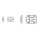 HellermannTyton Socle de fixation TY8G1S-N66-NA
