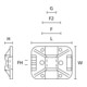 HellermannTyton Support adhésif TY8G1S-W-C1