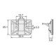 HellermannTyton Support adhésif TY8G1S-W-C1