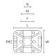 HellermannTyton Support adhésif TY8G1S-W-C1
