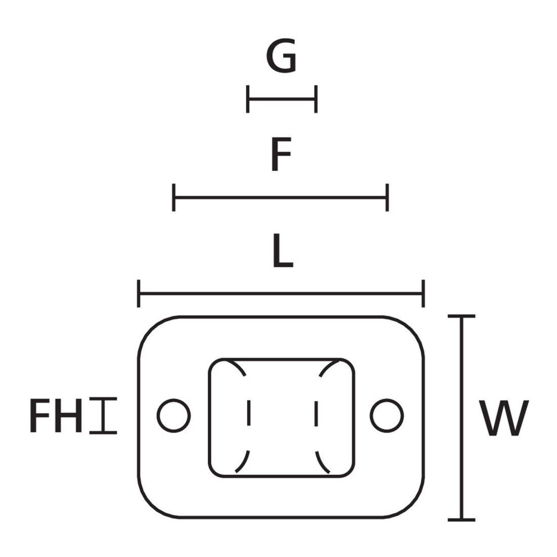 HellermannTyton Support adhésif TY8G1S-W-C1