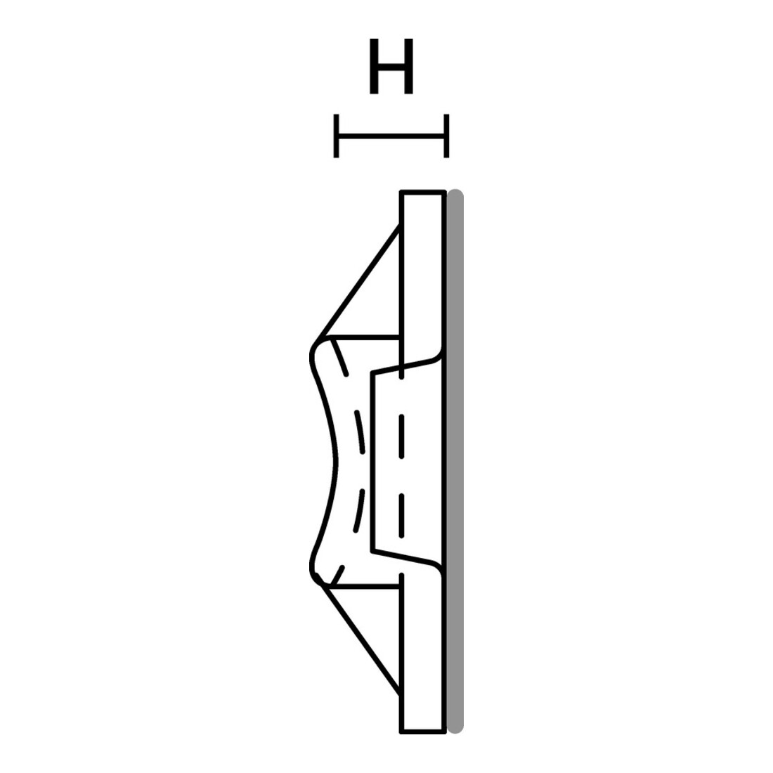 HellermannTyton Support adhésif TY8G1S-W-C1