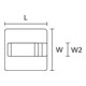 HellermannTyton Support de fixation RA6-N66-NA