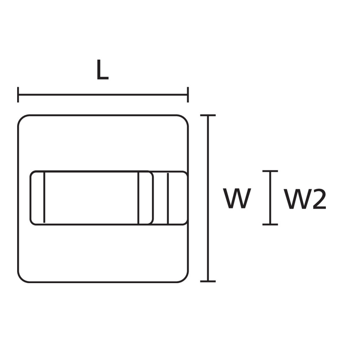 HellermannTyton Support de fixation RA6-N66-NA