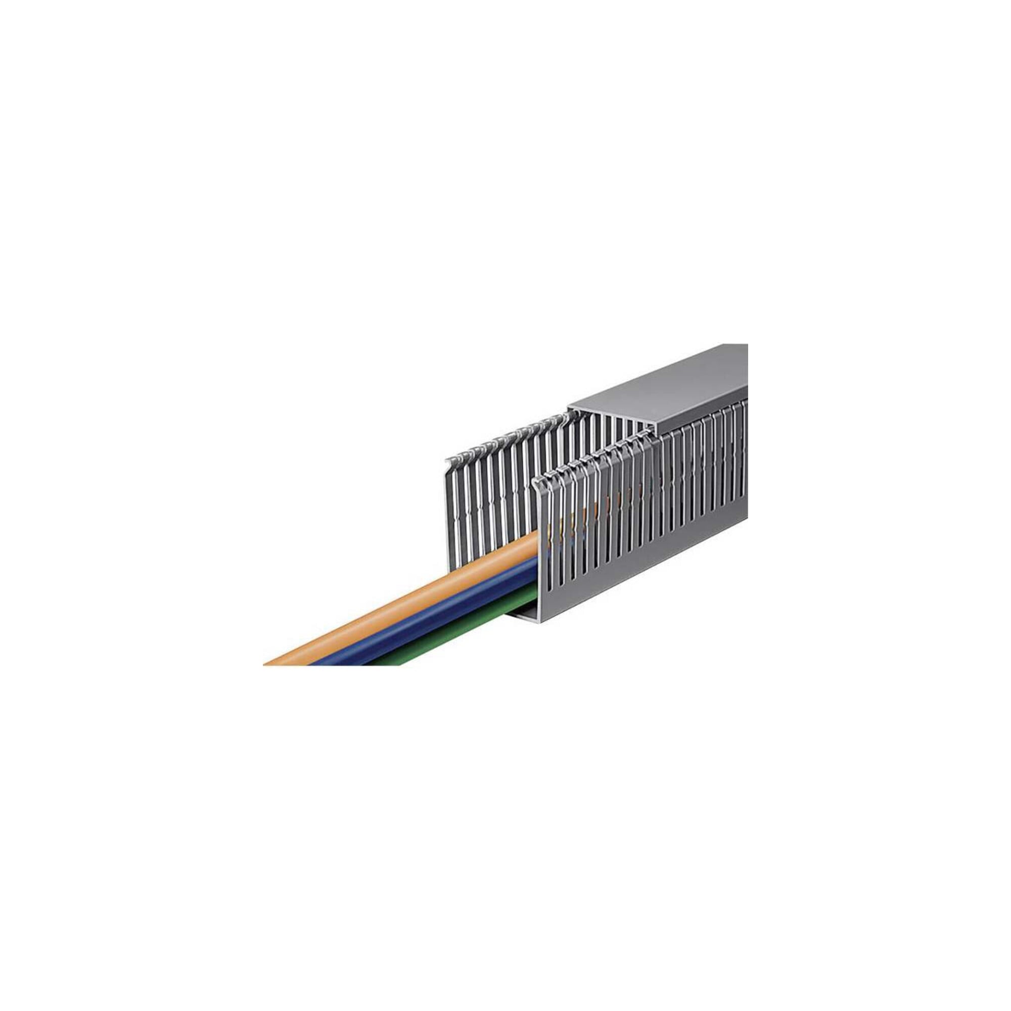 HellermannTyton Verdrahtungskanal 40x80mm, 2m PVC HTWD-PN-40X80
