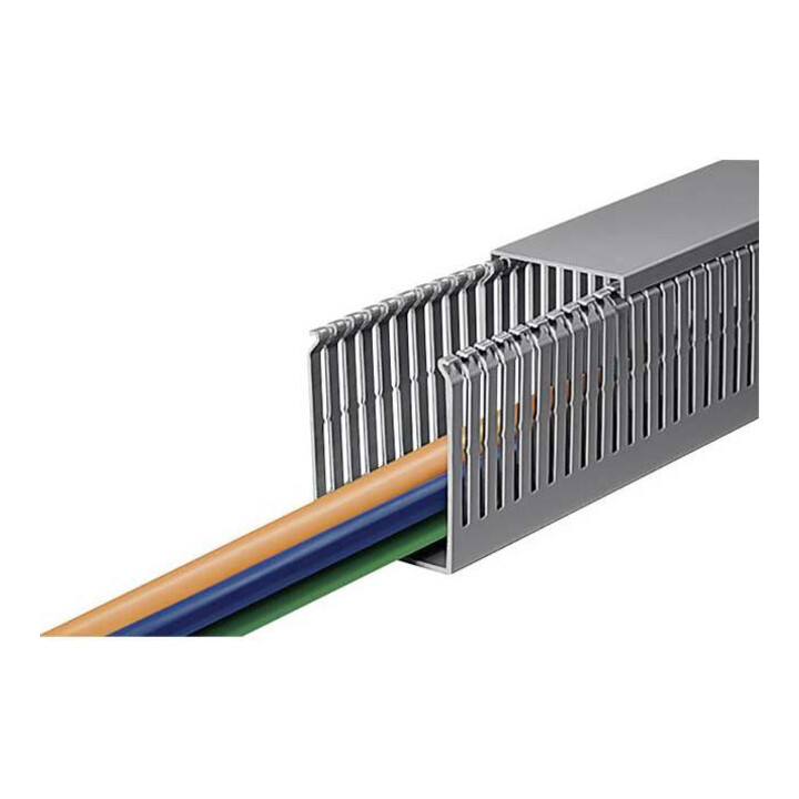 HellermannTyton Verdrahtungskanal 60x80mm, 2m PVC HTWD-PN-60X80