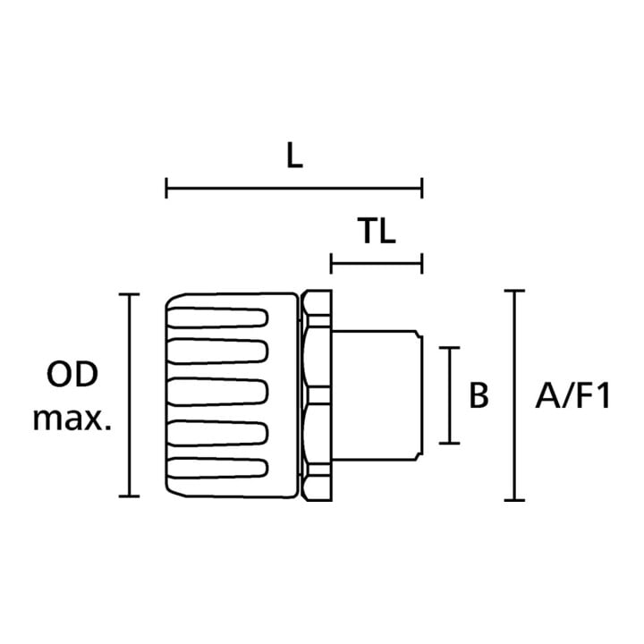 HellermannTyton Verschraubung sw HG28-S-M25