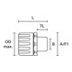 HellermannTyton Verschraubung sw HG42-S-M40