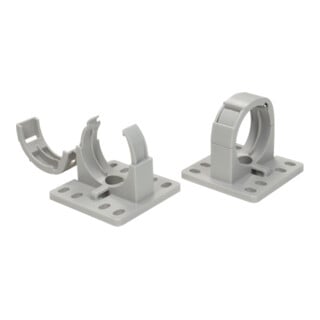 HellermannTyton Wellrohrhalter CTCC-IWS29-MB43-GY20 grau schraubbar