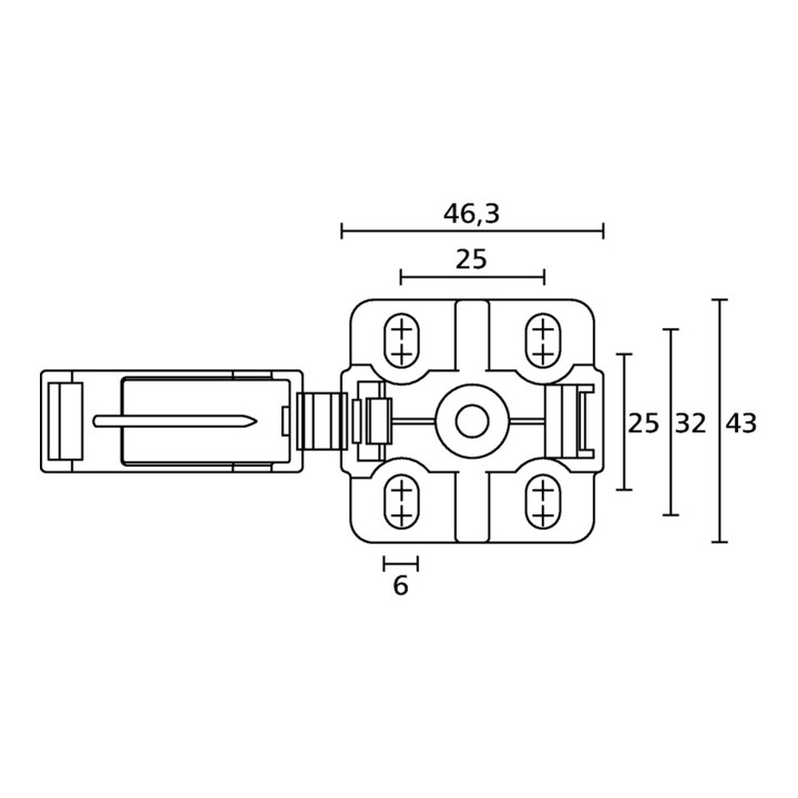 HellermannTyton Wellrohrhalter CTCC-IWS29-MB43-GY20 grau schraubbar